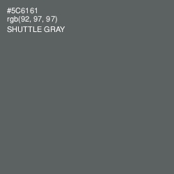 #5C6161 - Shuttle Gray Color Image